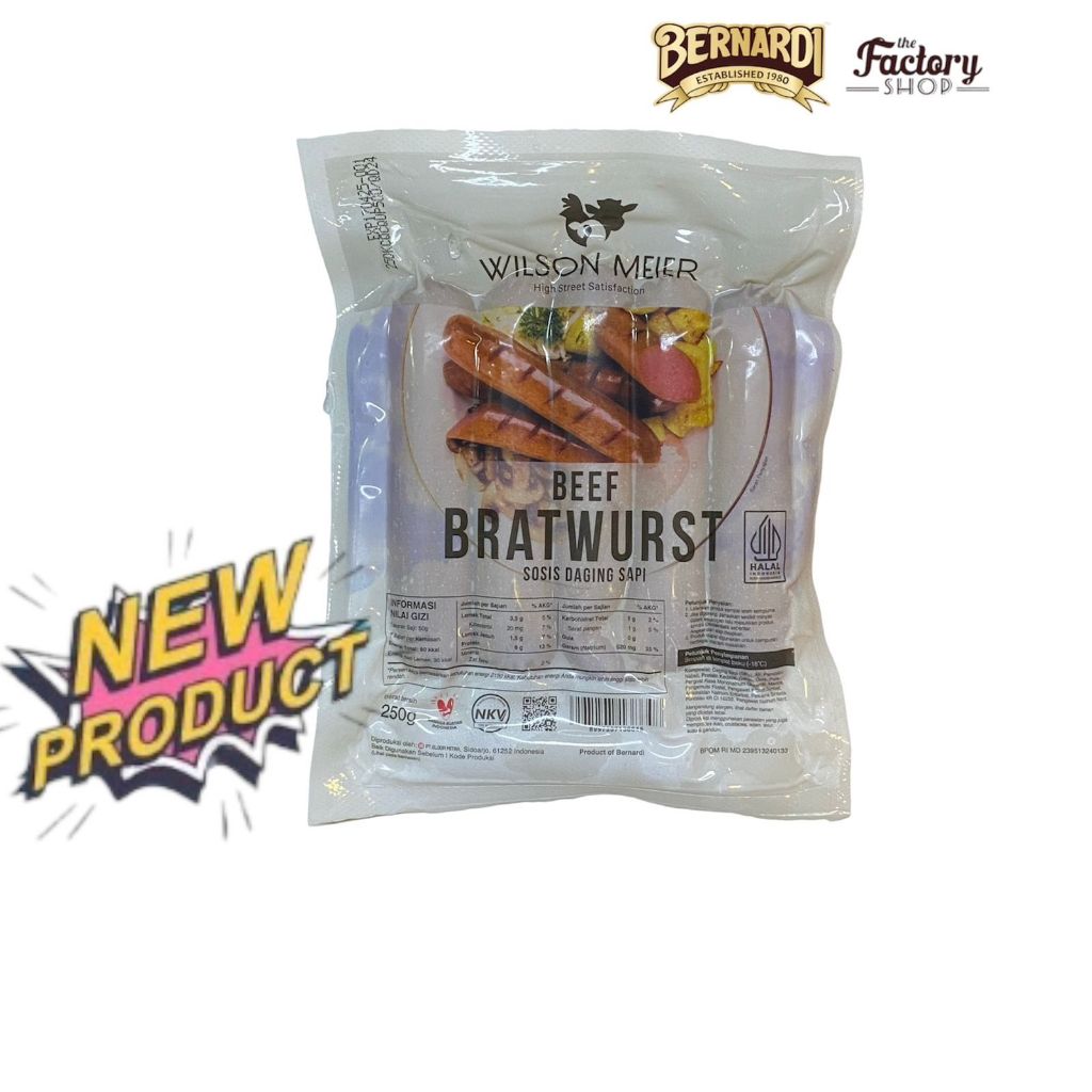 

Wilson Meier Beef Bratwurst 250g