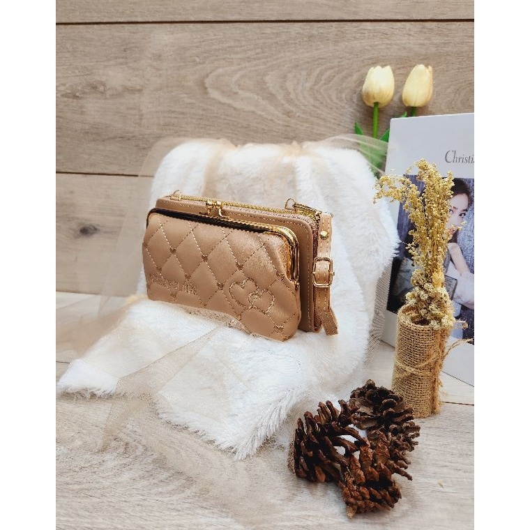 KODE N34Q Tas Hp Forever LoveDompet Hp Behel tidur Resleting 1Tas Hp Wanita Korean Style 5m631