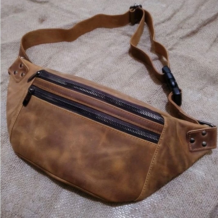 WAIST BAG KULIT ASLI