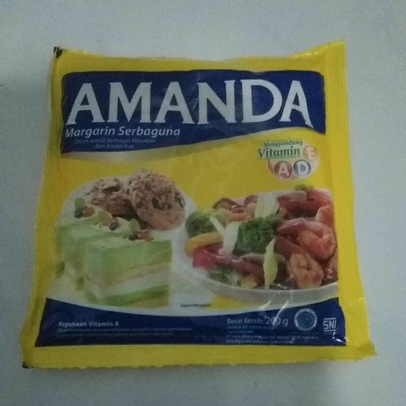 

Amanda Margarin serbaguna mentega Amanda 200 gr