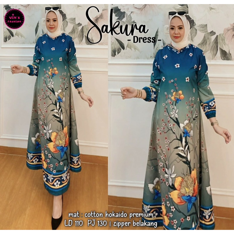 FLORENCE DRESS , DRES COTTON IMPORT, GAMIS MIDI, MIDI IMPORT, GAUN