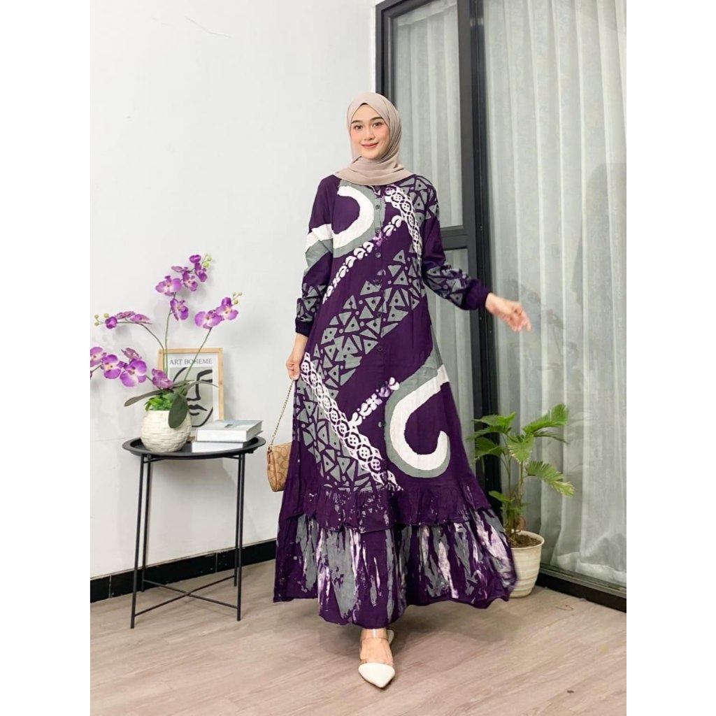 ( S M L XL XXL ) Gamis Twill Ori Gamis Twill Rayon Premium Gamis Twill Ori Pekalongan Gamis Rayon Ca