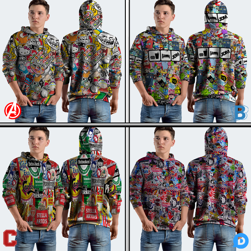 Jumper Hoodie JDM Hoodie Pullover Fullprint Bahan Polyester Jersey | JDM-2409503