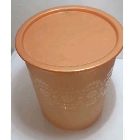 Toples Mosaic Canister Gold Tupperware Second Original