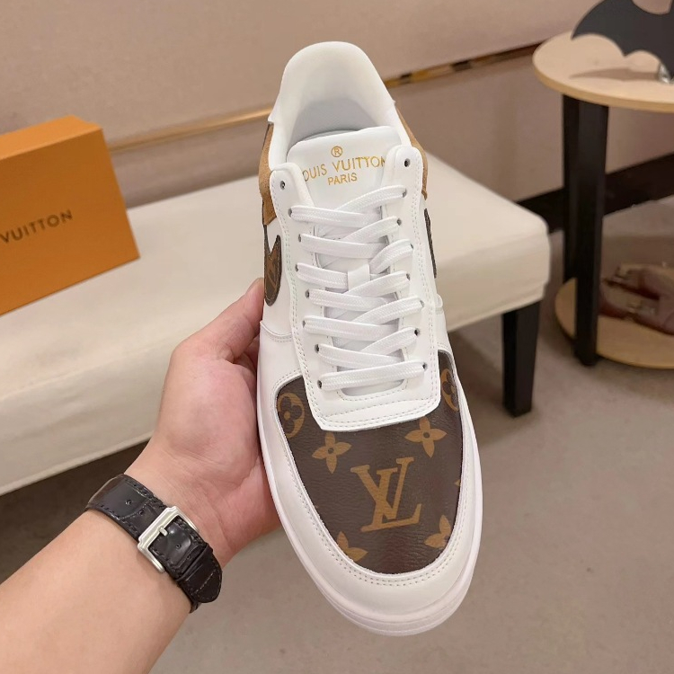 Original New LV Fashion Men's Shoes Louis Vuitton Men's Casual Sports Shoes