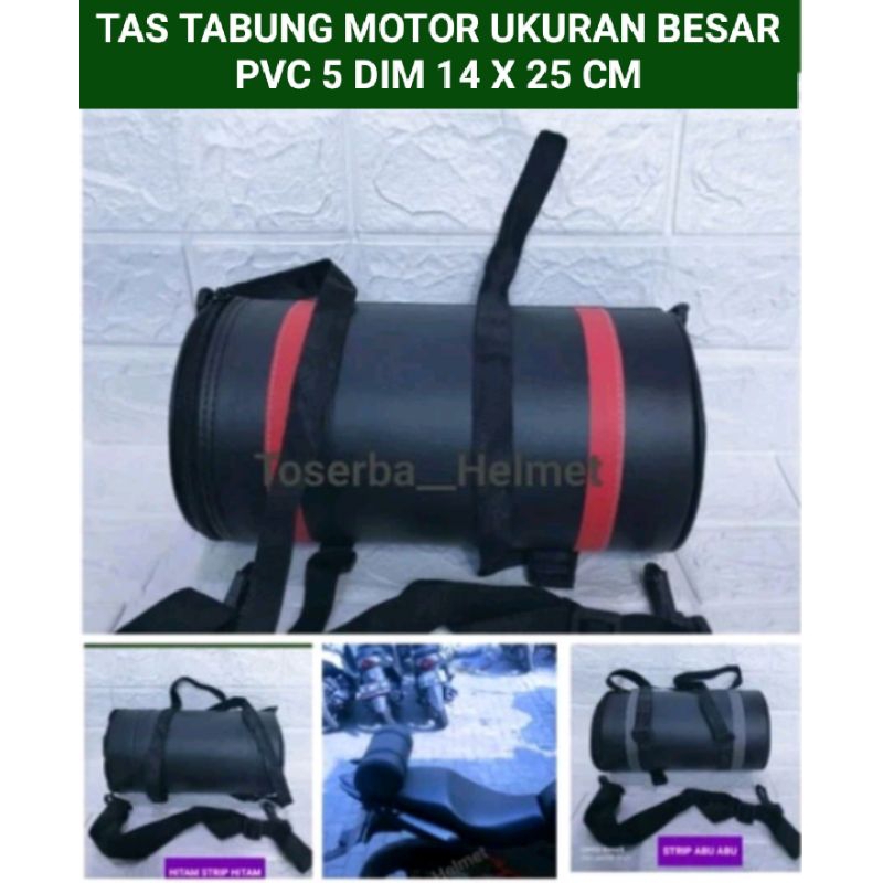 New Tabung Motor / Tas Jas Hujan Kuat Lapis Paralon Besar 5 Dim 14 X 25 Cm