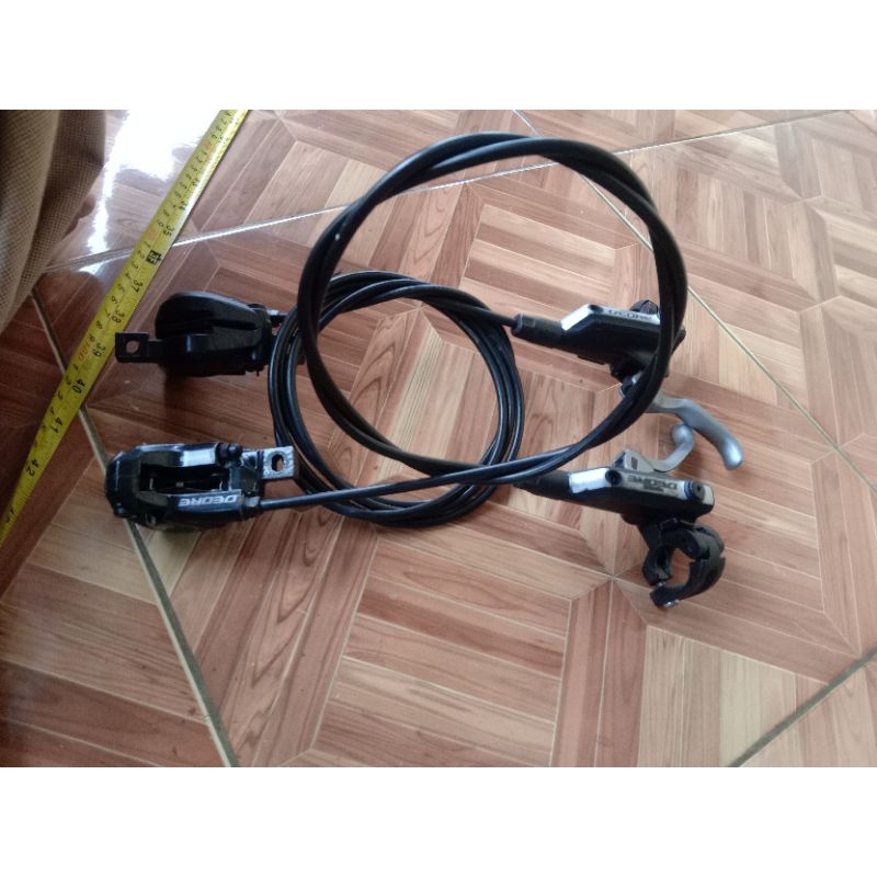 brakeset dan crankset 3 speed shimano deore