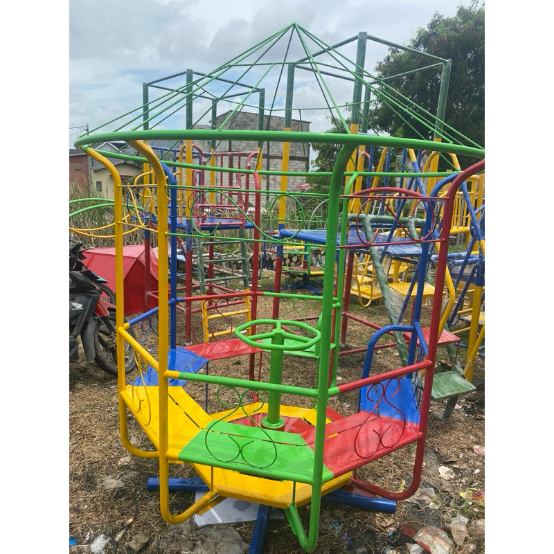 komedi putar mainan anak outdoor playground tk free ongkir jakarta