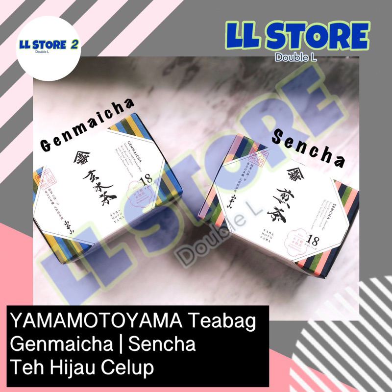 

YAMAMOTOYAMA Genmaicha Sencha Tea Bag Teh Hijau Celup Jepang