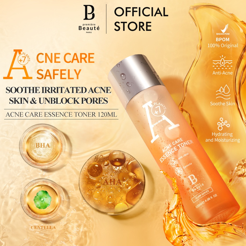 PREMIER BEAUTY ACNE CARE ESSENCE TONER 120ML SALICYLIC ACID AHA BHA CENTELLA REMOVEL ACNES[BPOM] 100