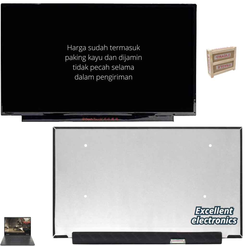 Layar LCD HP OMEN 15-en0045AX en0044AX en1029AX en0013AX monitor panel screen