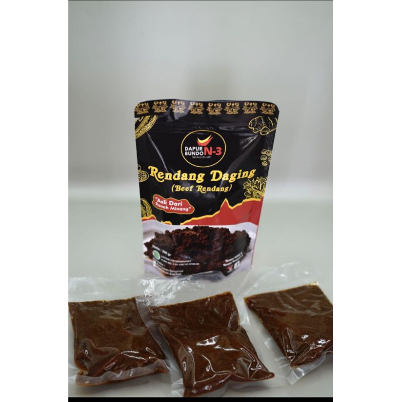 

Rendang daging kemasan sachet 300 g