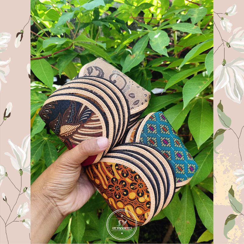 SOUVENIR DOMPET BATIK Uk11x7cm ISI 20 PCS | SOUVENIR DOMPET MURAH | SOUVERNIR PERNIKAHAN| SOUVERNIR 