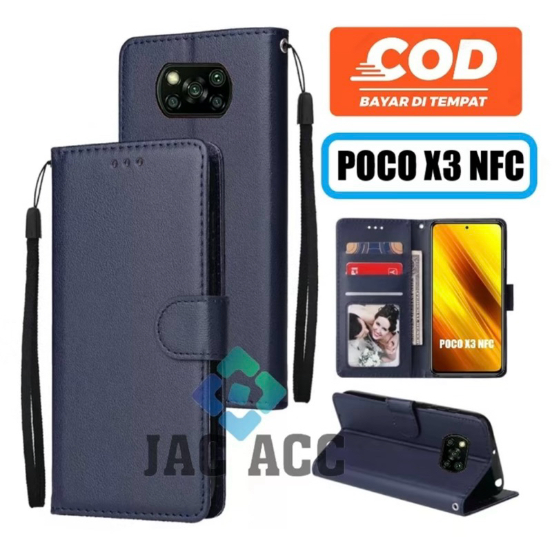 FLIP CASE HP PREMIUM UNTUK XIAOMI POCO X3 NFC LEATHER FLIP CASE HP PREMIUM UNTUK XIAOMI POCO X3 NFC