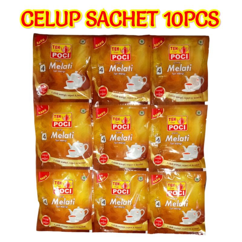 

TEH POCI CELUP SACHET 1000 RENCENG ISI 10 JASMINE MELATI GROSIR TERMURAH