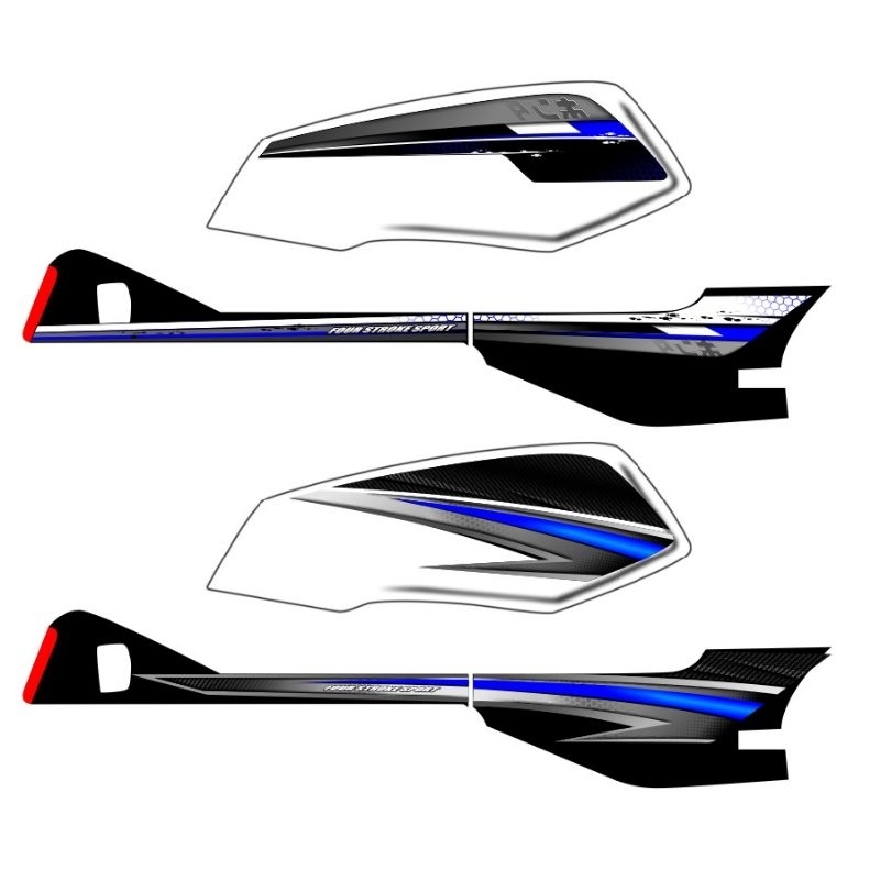 STRIPING GL 100 CUSTOM - STRIPING GL 100 MODEL K5 - STRIPING CUSTOM NAMA - STRIPING STICKER VARIASI 