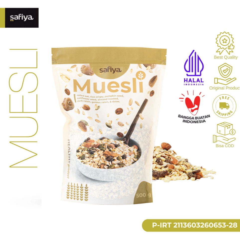 

Penawaran Spesial Muesli Fruit and Seed 5 gram Sereal Sehat Safiya Food