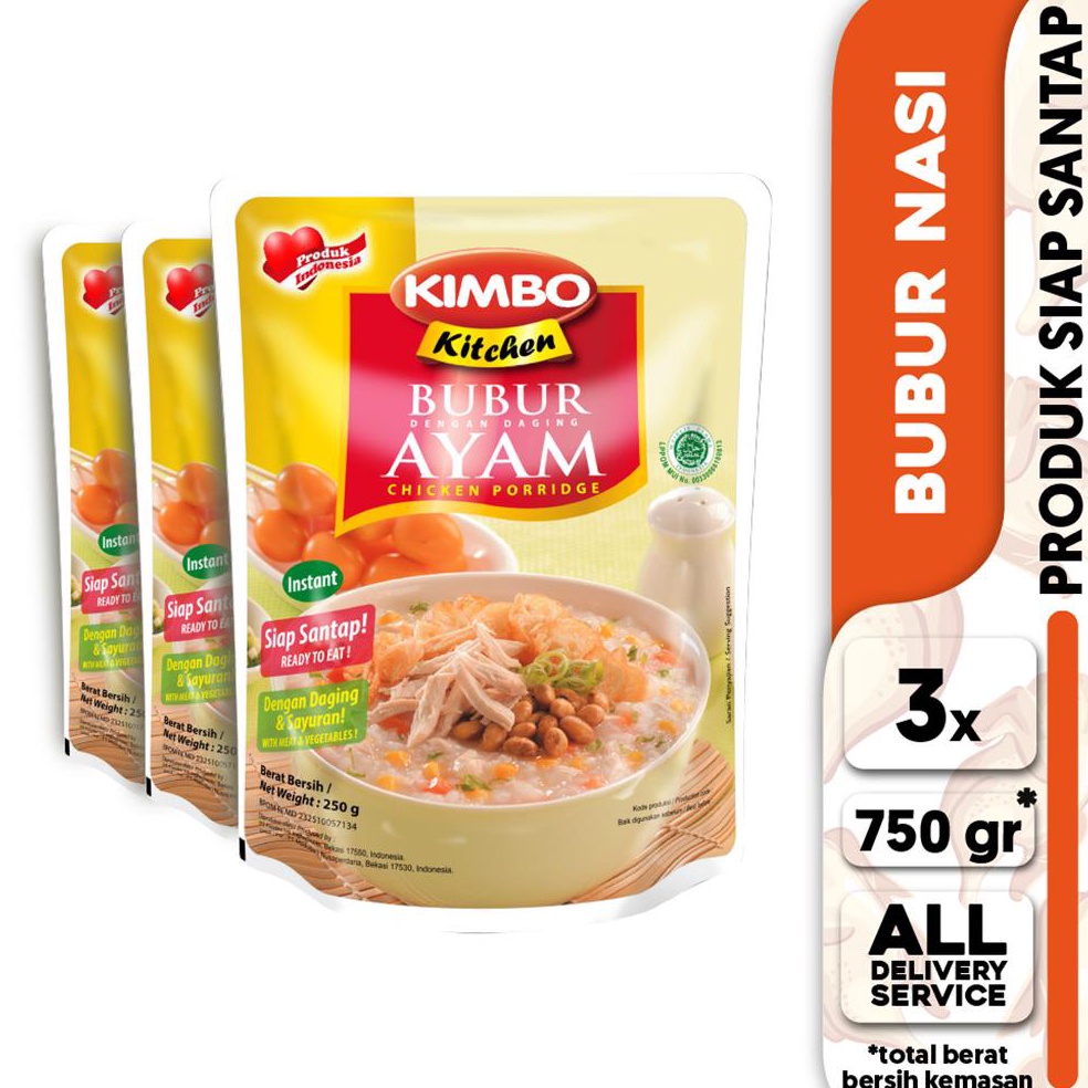 

Limited Product Kimbo Kitchen Bubur Ayam Triple Pack