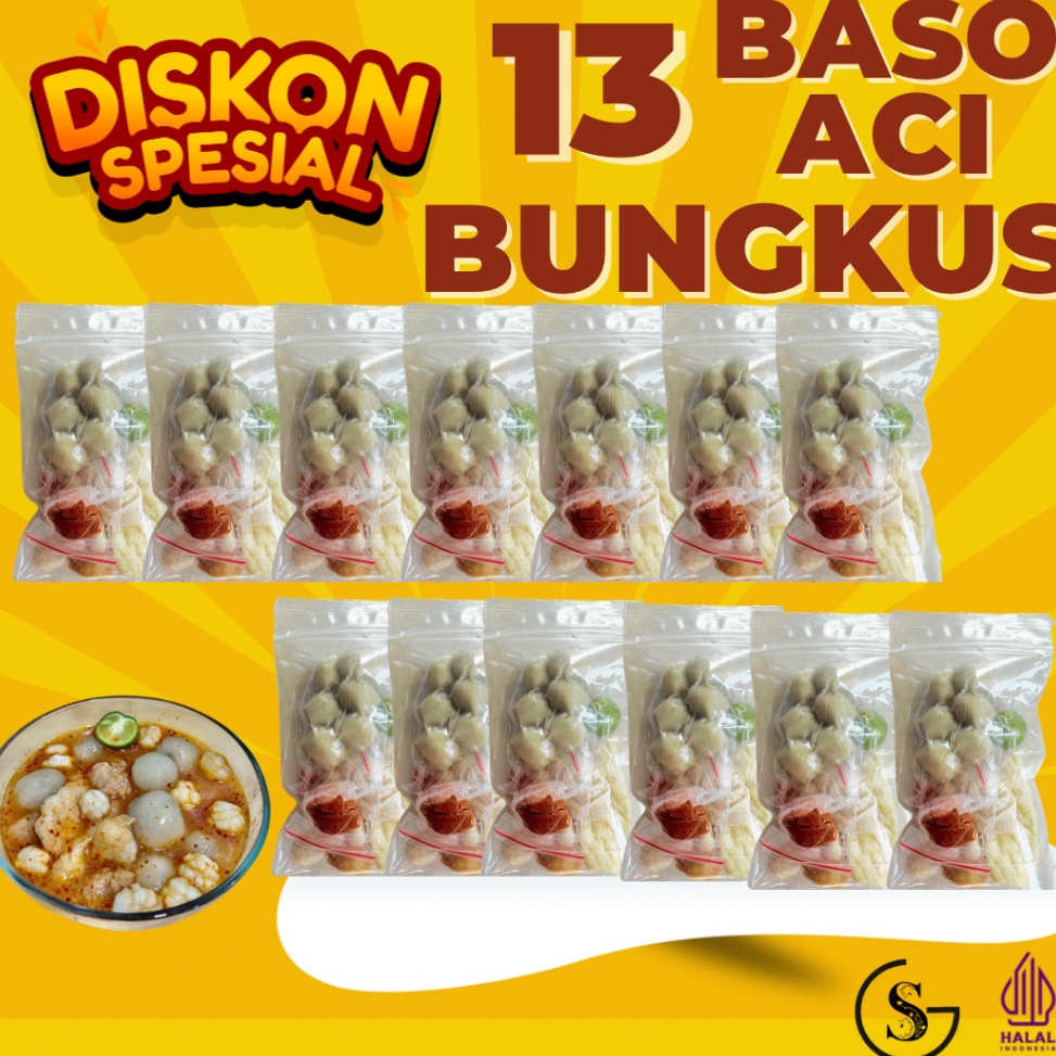 

Meroket 13 BUNGKUS BASO ACI SI HEMAT BANGET