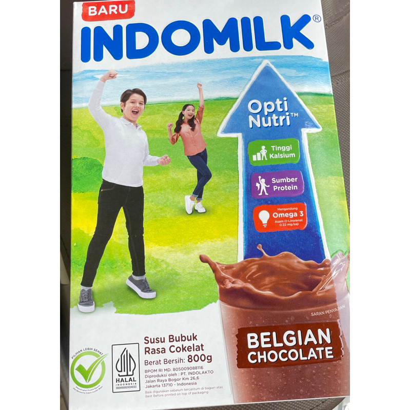 

susu indomilk bubuk belgian cokelat