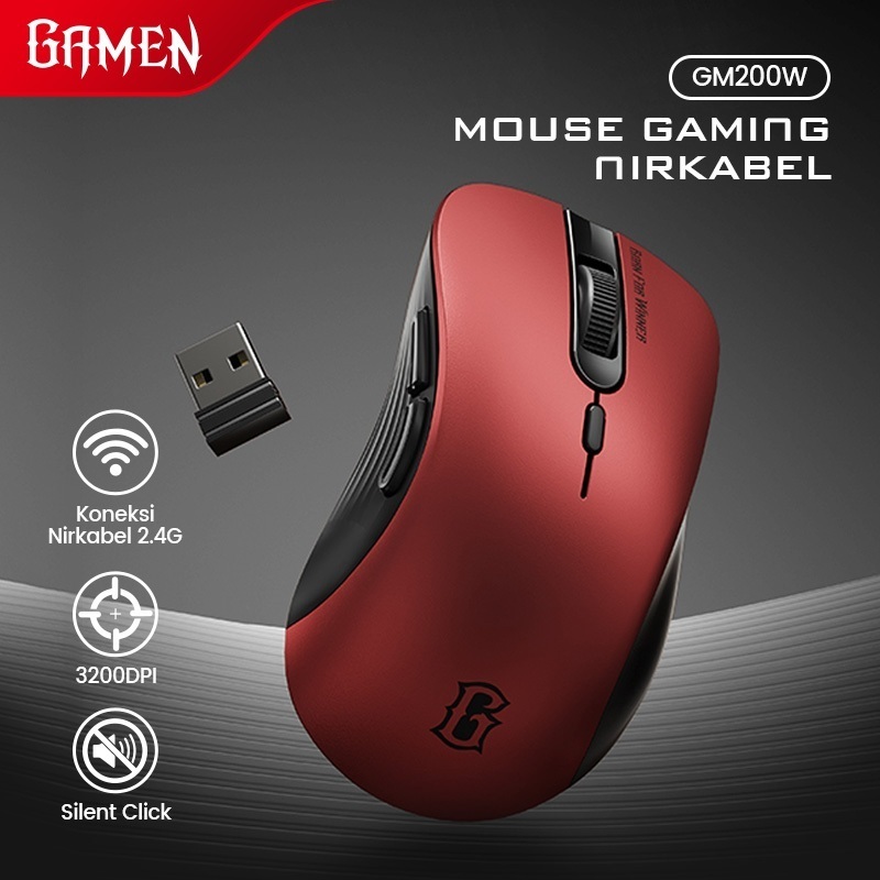 MOUSE WIRELESS GAMEN GAMING GM200W