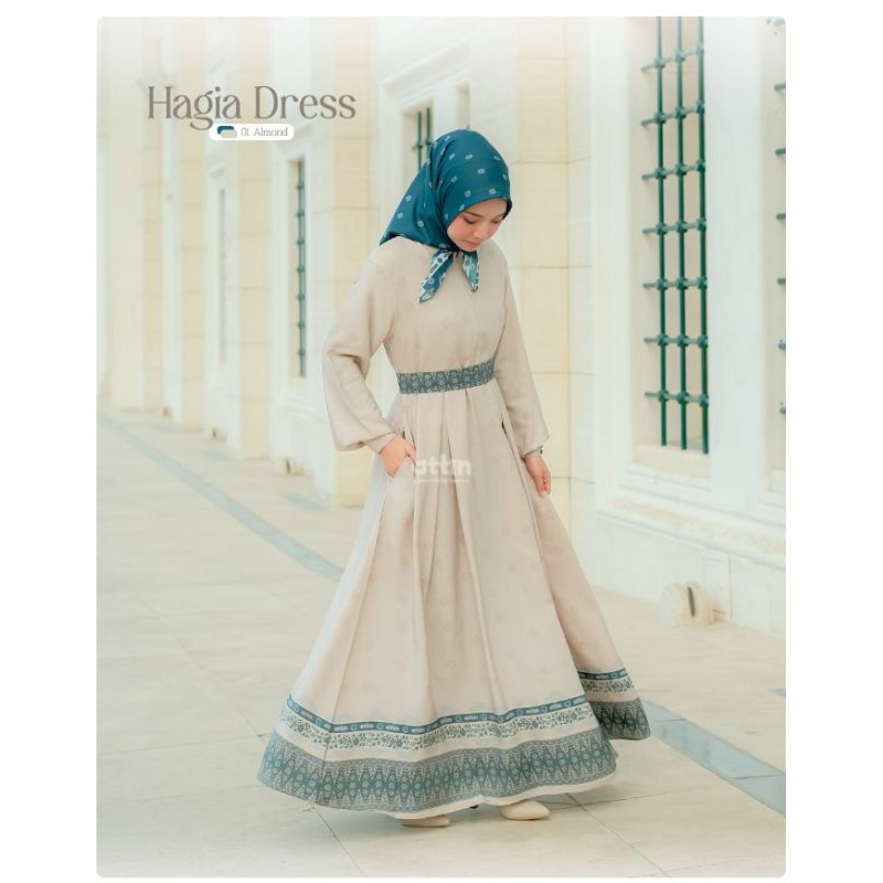 ATTIN HAGIA DRESS ONLY - GAMIS DEWASA - GAMIS CANTIK