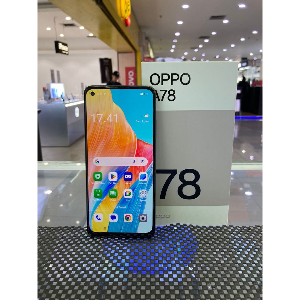 OPPO A78 4G 8/256GB 8 256 SECOND SEKEN BEKAS RAM 8 INTERNAL 256