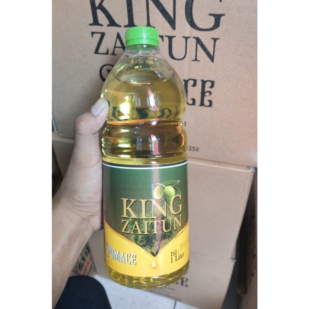 

king zaitun pomace olive oil/minyak zeitun pomace 1liter untuk masak