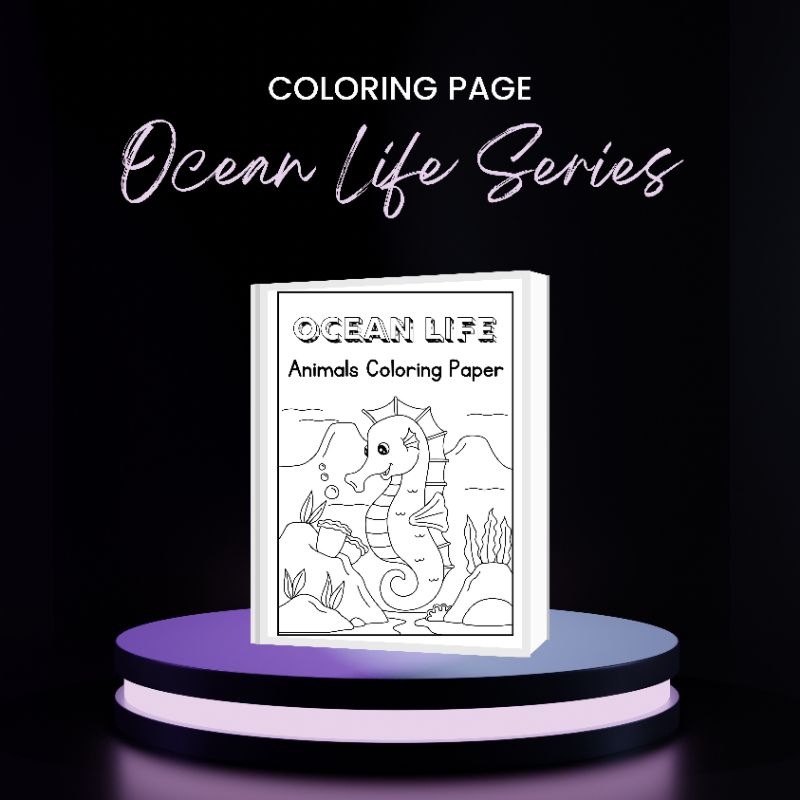 

KERTAS MEWARNAI GAMBAR ANAK TEMA BINATANG ANIMALS SERIES KEHIDUPAN DI BAWAH LAUT OCEAN LIFE MELATIH KREATIVITAS ANAK PAUD TK SD UK.A4