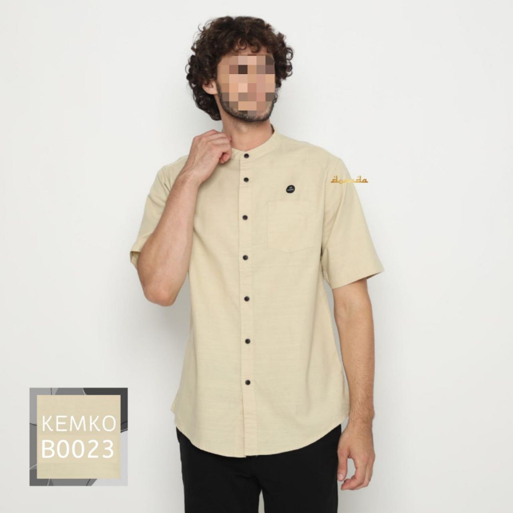 DOANDA KOKU KEMKO S/S B0023 LENGAN PENDEK KEMEJA KOKO BLACK