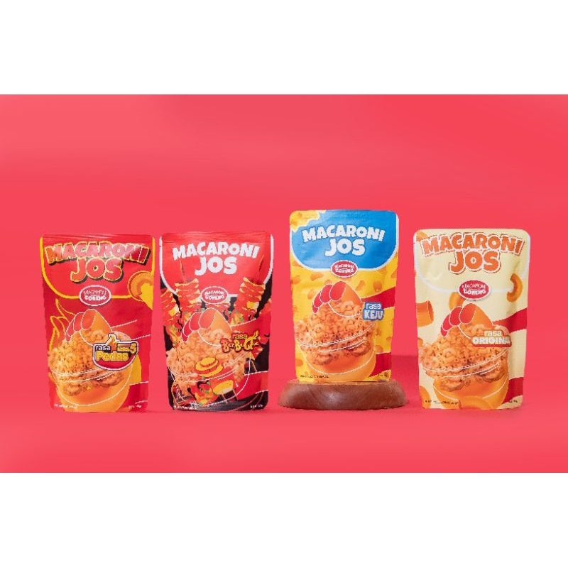 

Makaroni jos 100 gr / Rasa Jagung/ Rasa Cumi / Rasa Keju / Rasa original / pedas / snack/ jajanan /Cemilan / nagih/keripik /kerupuk