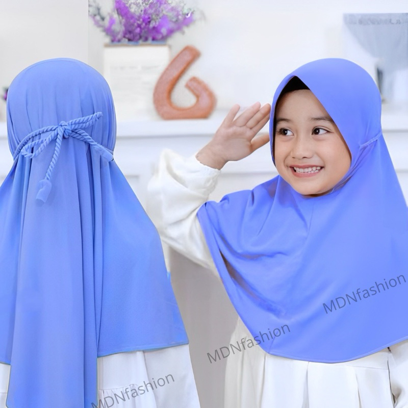 Hijab Anak Bergo TK Pet Milea Tali Kepang 3-12 Tahun ORIGINAL VIQAST jilbab tali ulir anak /hijab ta