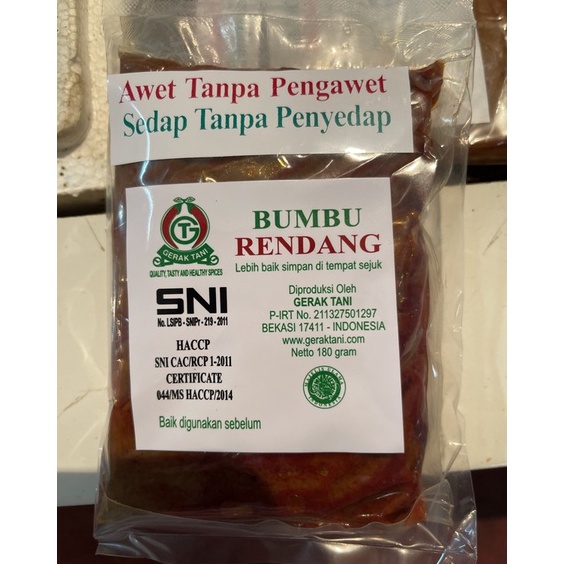 

Memang Keren Bumbu Rendang Gerak Tani 18gram