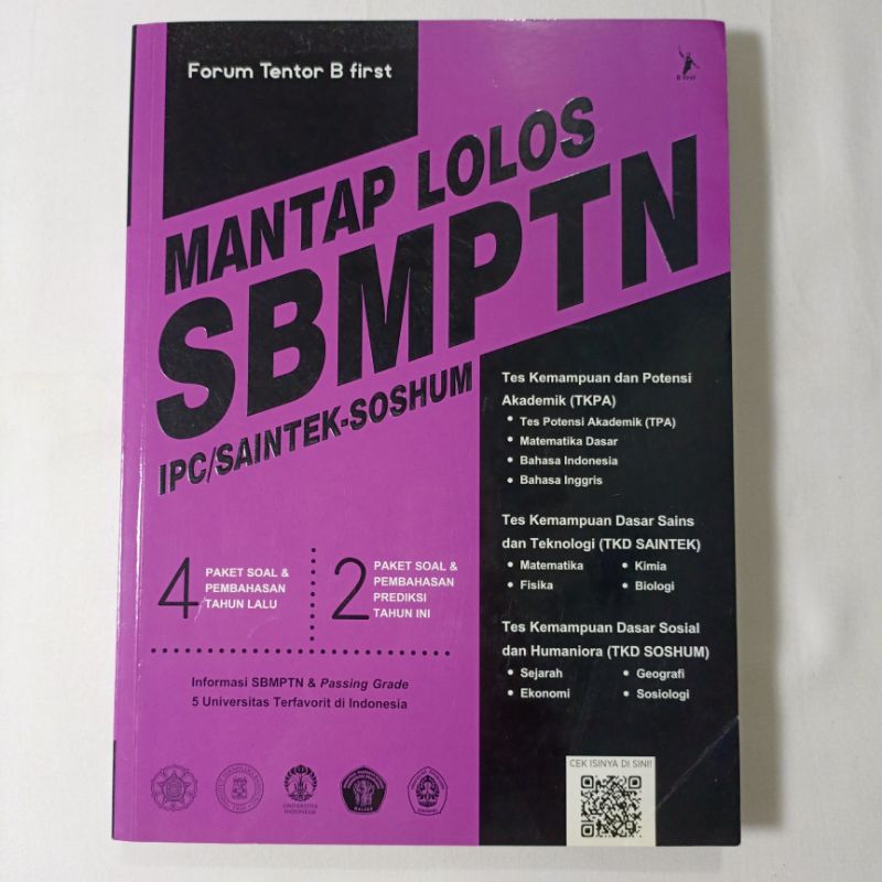 Buku Mantap Lolos SBMPTN IPC/Saintek-Soshum