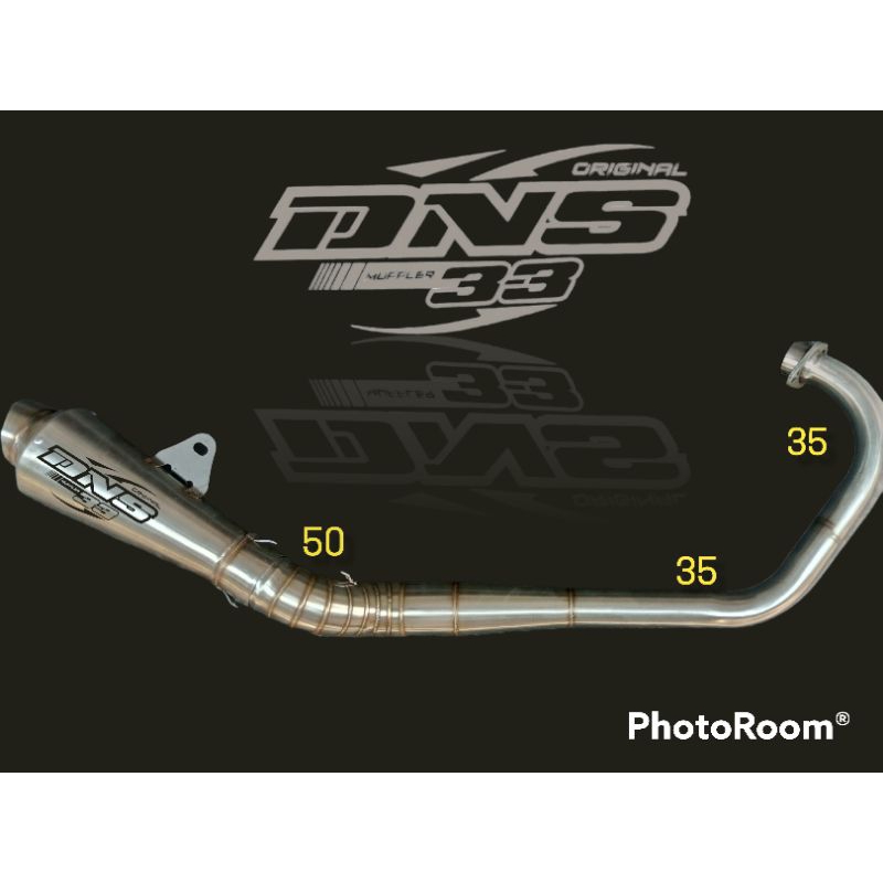 ( COD ) KNALPOT ORIGINAL DNS 33 MODEL FANTERA KOMPETISI FFA 150-200cc LEHER PATEN NON SAMBUNGAN SATR