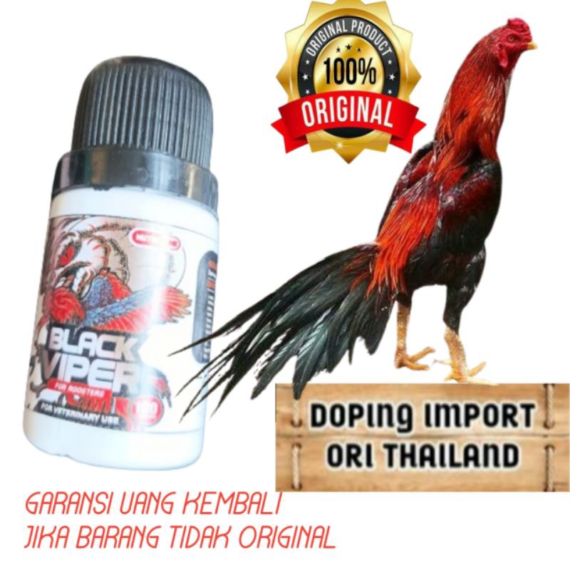Black viper original Doping ayam aduan vitamin paling ampuh isi 100pil