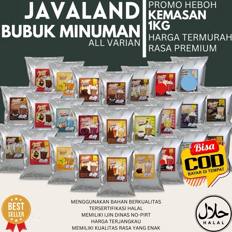 

Penawaran Terbaik Javaland Mix Bubuk Minuman Boba Kekinian Aneka Rasa 1kg