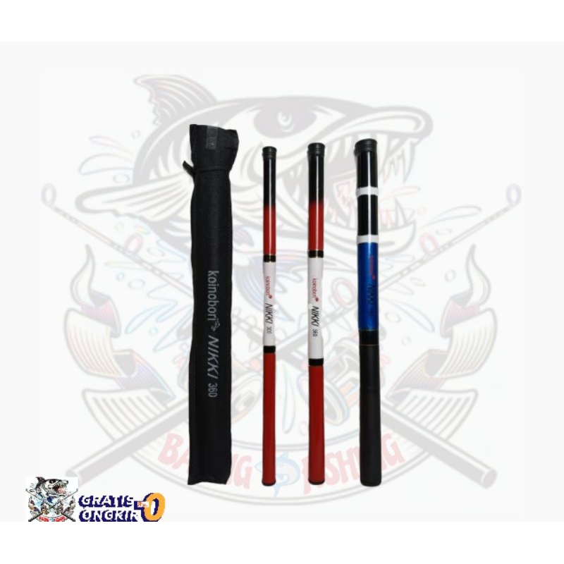Tegek pancing ruas pendek koinobori 300cm 360cm