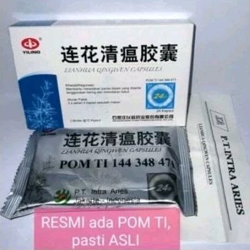 Lianhua Qingwen Jiaonang Lian hua Qing wen jiao nang Linhua Lin Hua BPOM 100% Original Indonesia