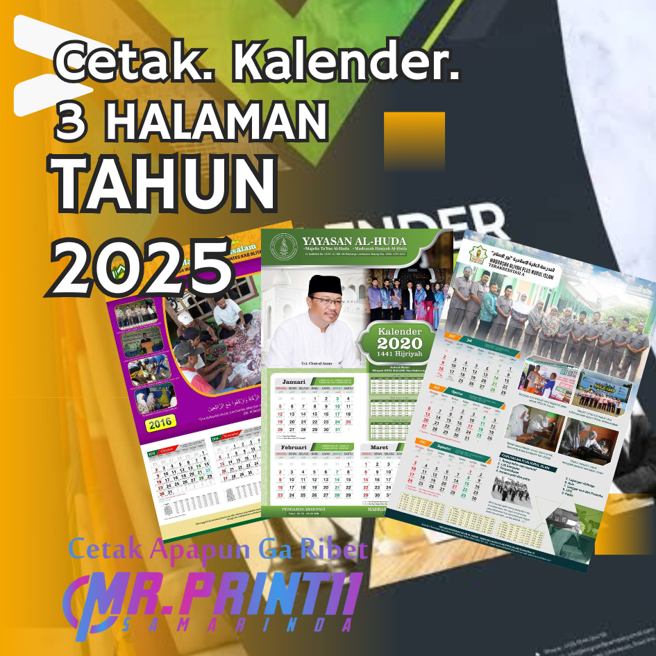 

Kalender Dinding 3 Lembar FREE DISIAN
