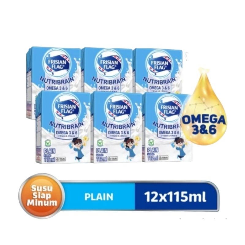 

Frisian Flag Omega Susu UHT Plain 12 x 115ml