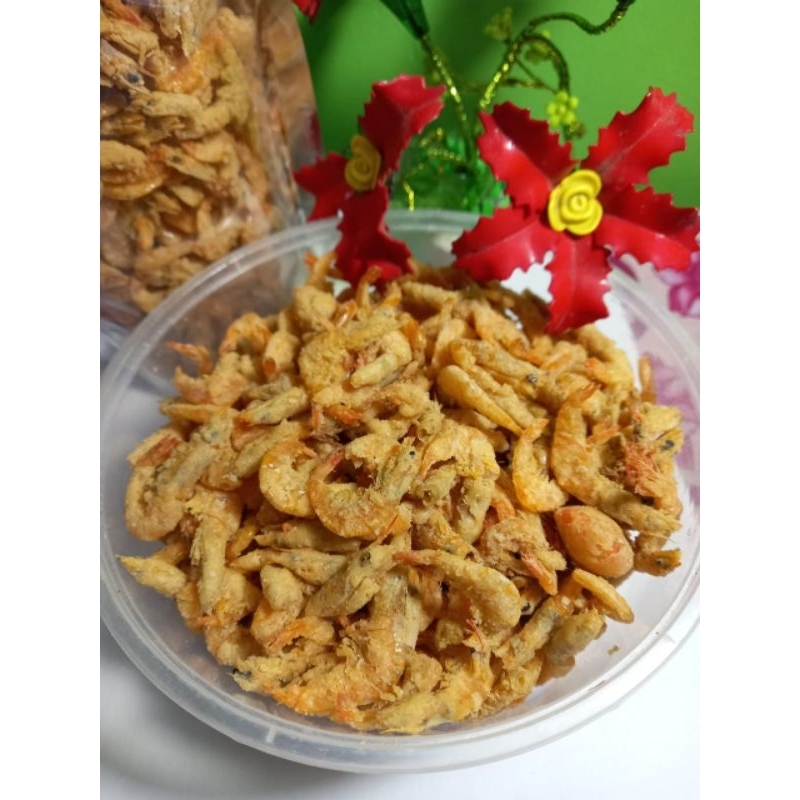 

UDANG GORENG TEPUNG CRISPY KRISPI 150 gram berukuran Sedang Udang Goreng Alami tanpa Pengawet