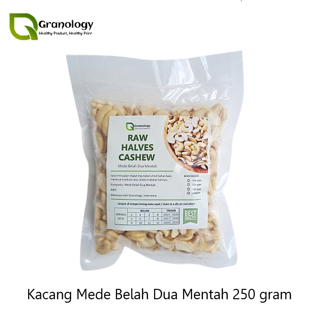 

(RAW) Kacang Mede Belah Dua Mentah / Raw Halves Cashew Nut (250 gram)