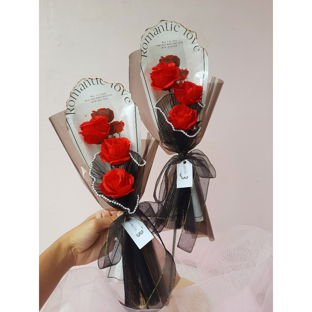 FLORIVI - BUKET BUNGA PALSU BUKET WISUDA BUKET VALENTINE GIFT MOTHER DAYS GIFT BIRTHDAY artificial f