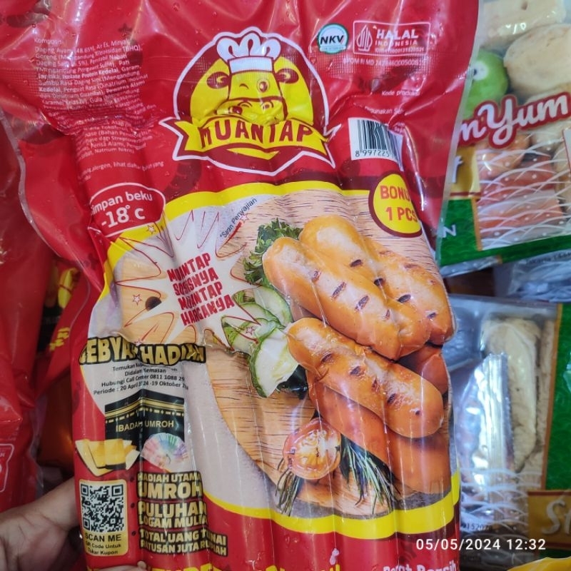 

Sosis sapi Muantap kemasan 500gram