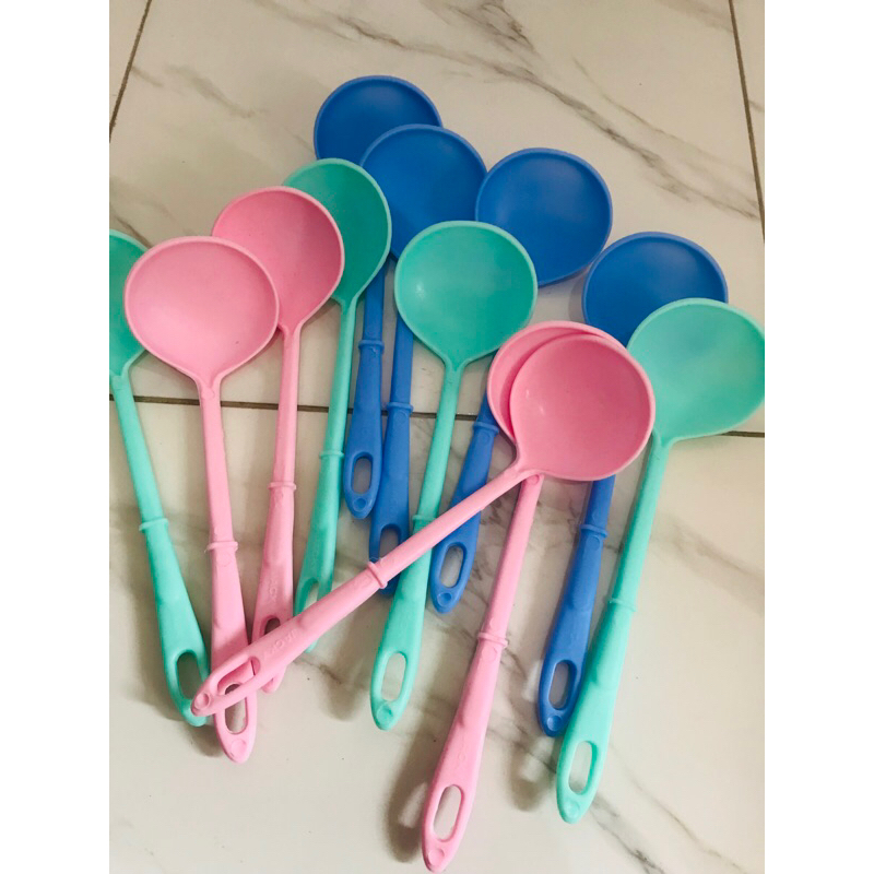 Centong Sendok Besar Gagang Panjang Kuah Nasi Bubur Sayur Bahan Plastik Jerami / Centong Sup Serbagu