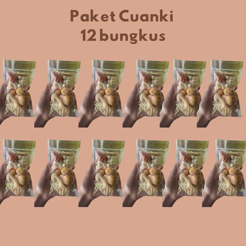 

Paket 12 cuanki kuah instan