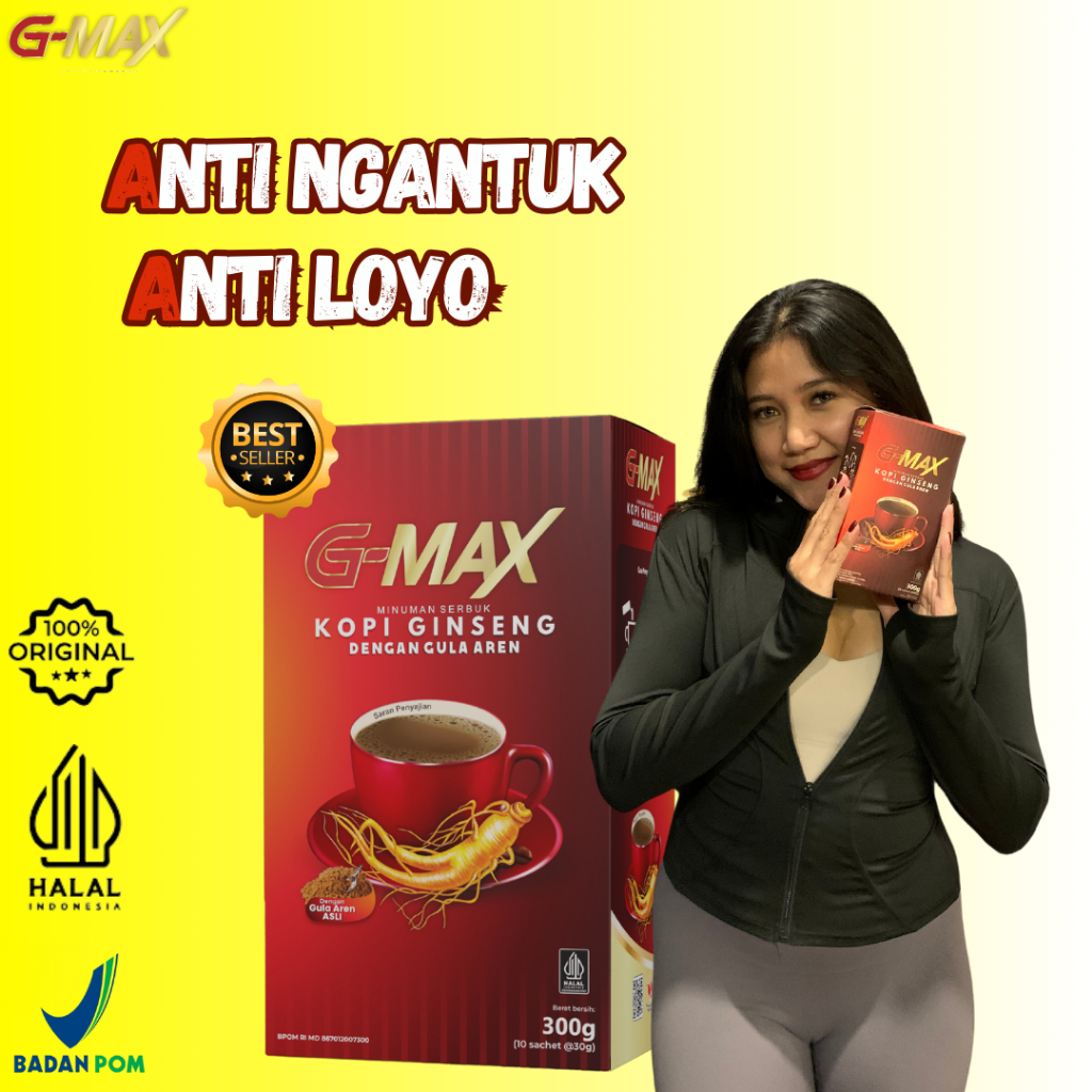 

Kopi G MAX Penambah Stamina Pria Dewasa Tahan Lama BPOM