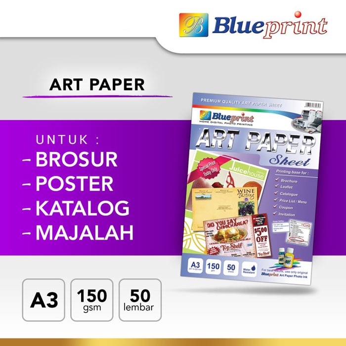

Blueprint AP-A3150 Art Paper Sheet A3