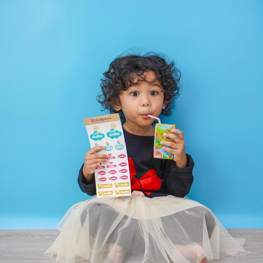 

126 PCS Stiker Label Nama Alat Tulis Anak Custom Lucu Awet Tahan Lama (GARANSI WATERPROOF) Back To School